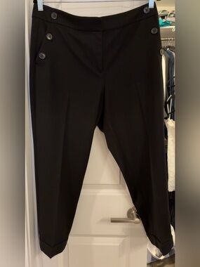LOFT Cuff Ankle Trouser (12P, Black)